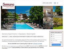 Tablet Screenshot of liveatserrano.com
